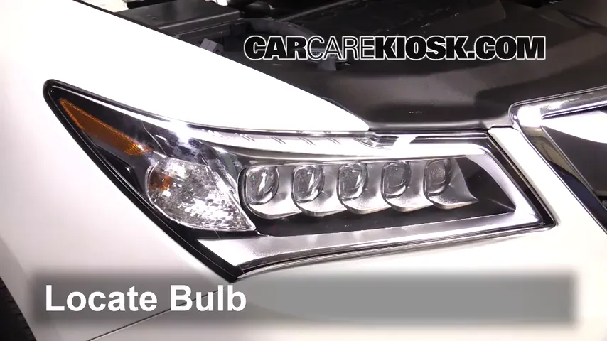 2016 Acura MDX SH-AWD 3.5L V6 Lights Turn Signal - Front (replace bulb)